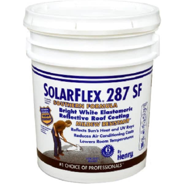 Henry HE287SF871 5 Gallon White Elastomeric Roof Coating HE576564 - main